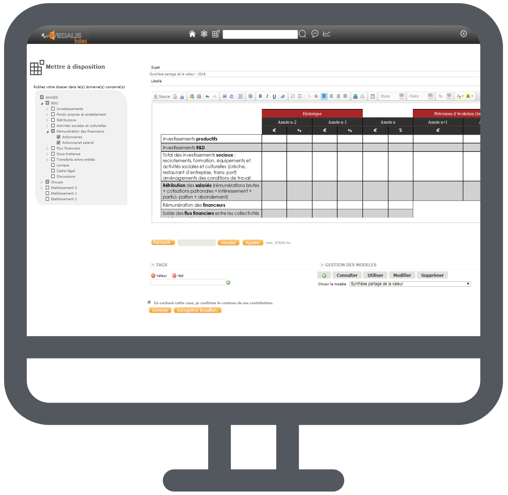 Logiciel-BDES-Vedalis-template